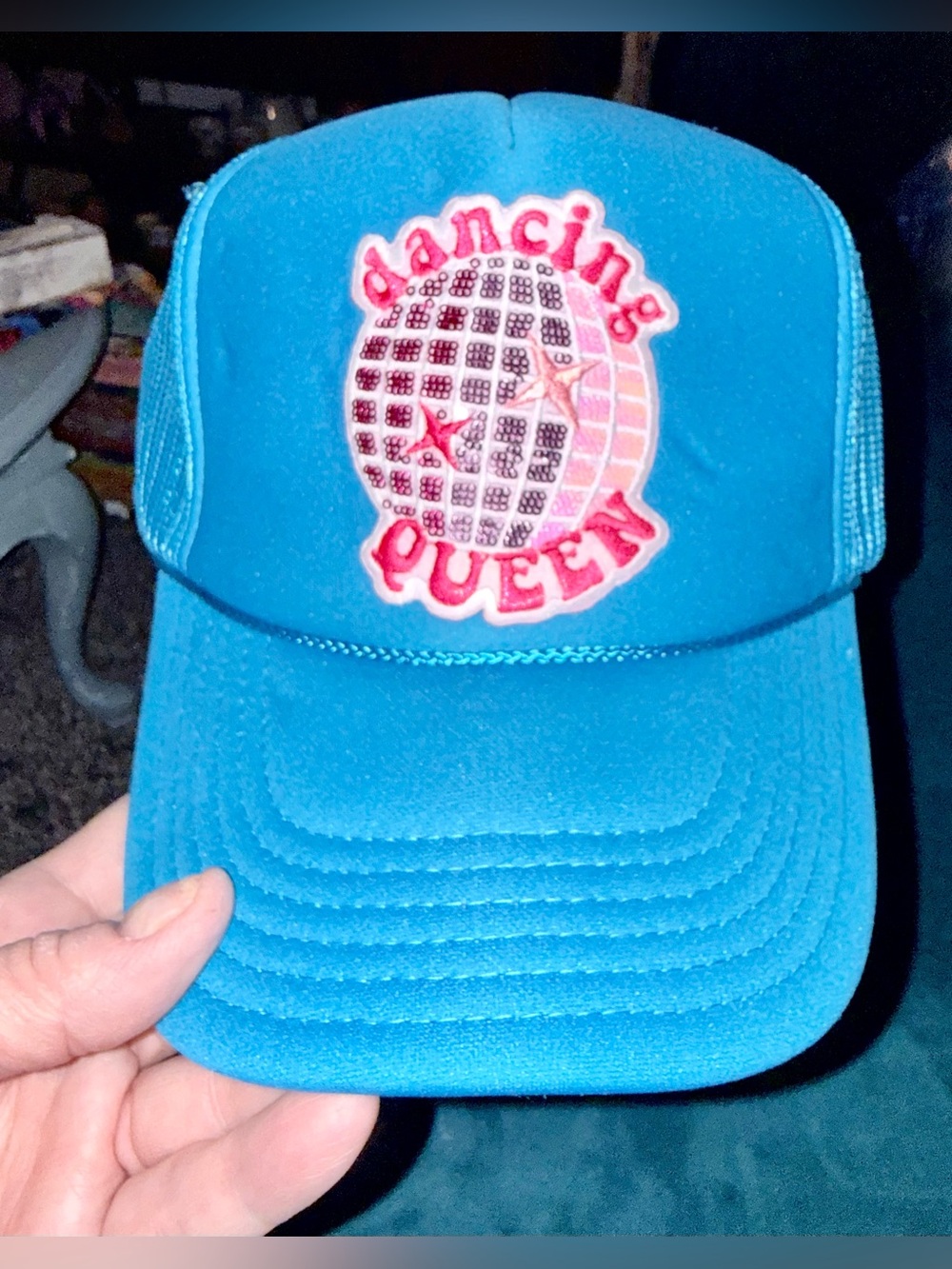 OTTO Bright Blue Dancing Queen Trucker Hat